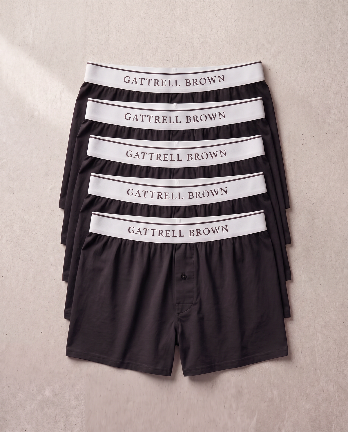 The Signature Boxer 5 Pack in black