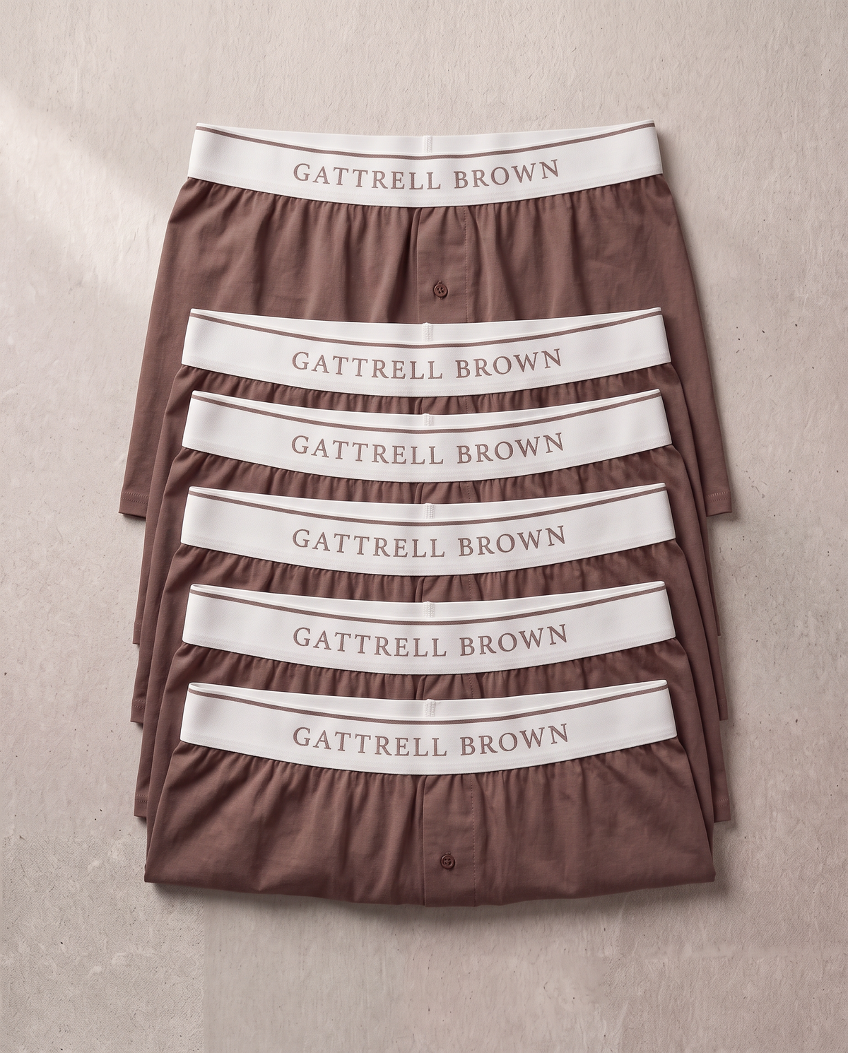 The Signature Boxer 5 Pack in brown