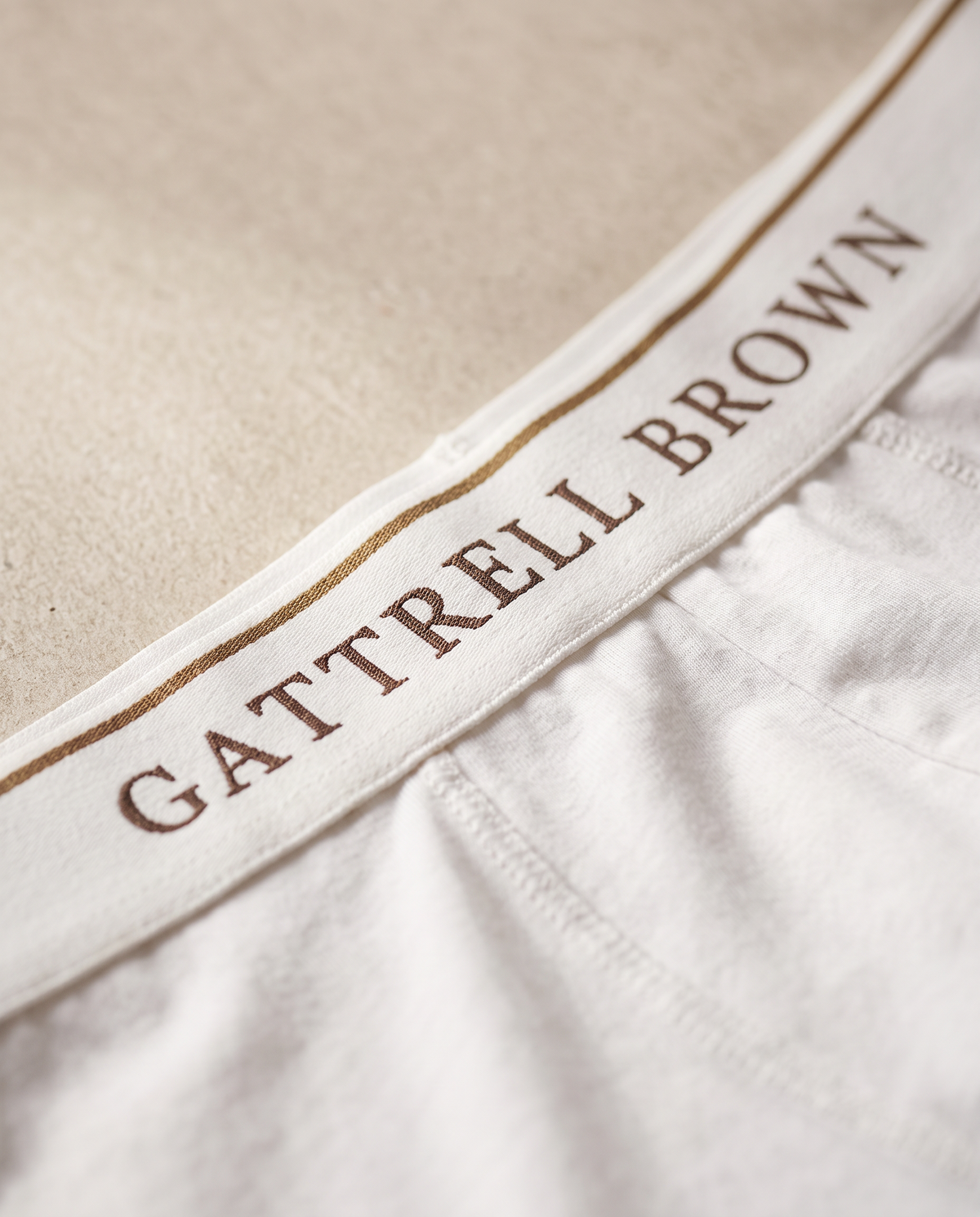 Close-up of the Gattrell Brown waistband